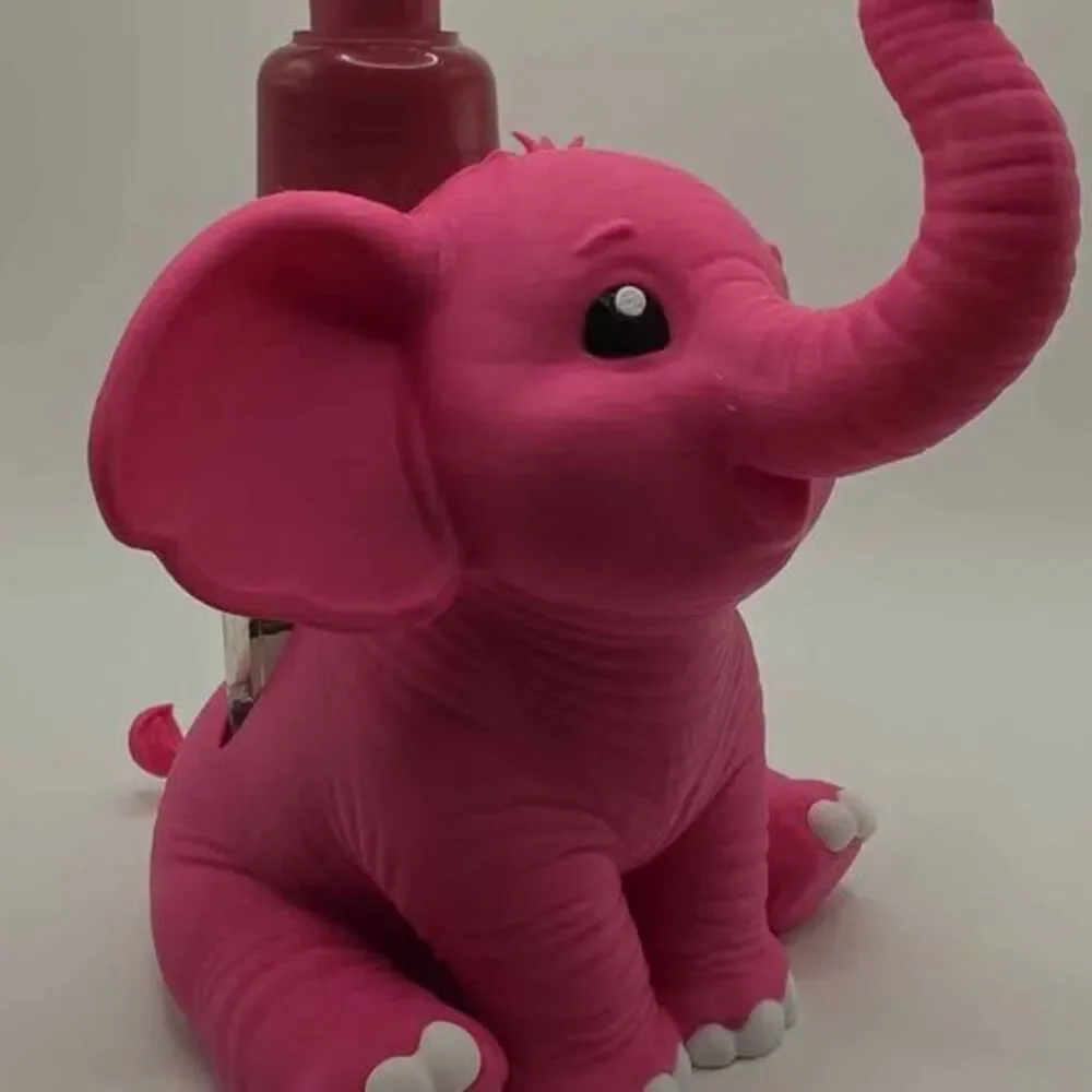 Cute 3D Printed Pink Elephant Soap Dispenser Holder it’s compatible with Bath &